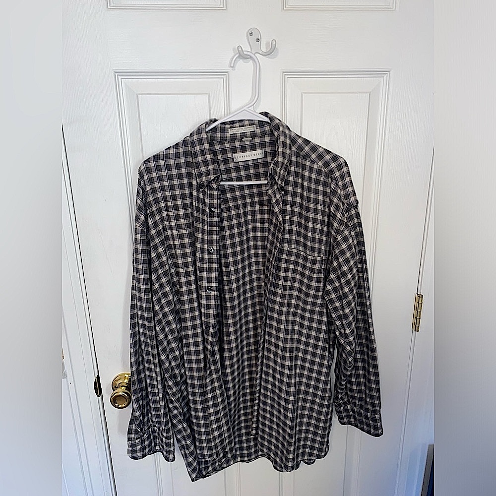 Geoffrey Beene Men’s Button up Long Sleeve Shirt Large